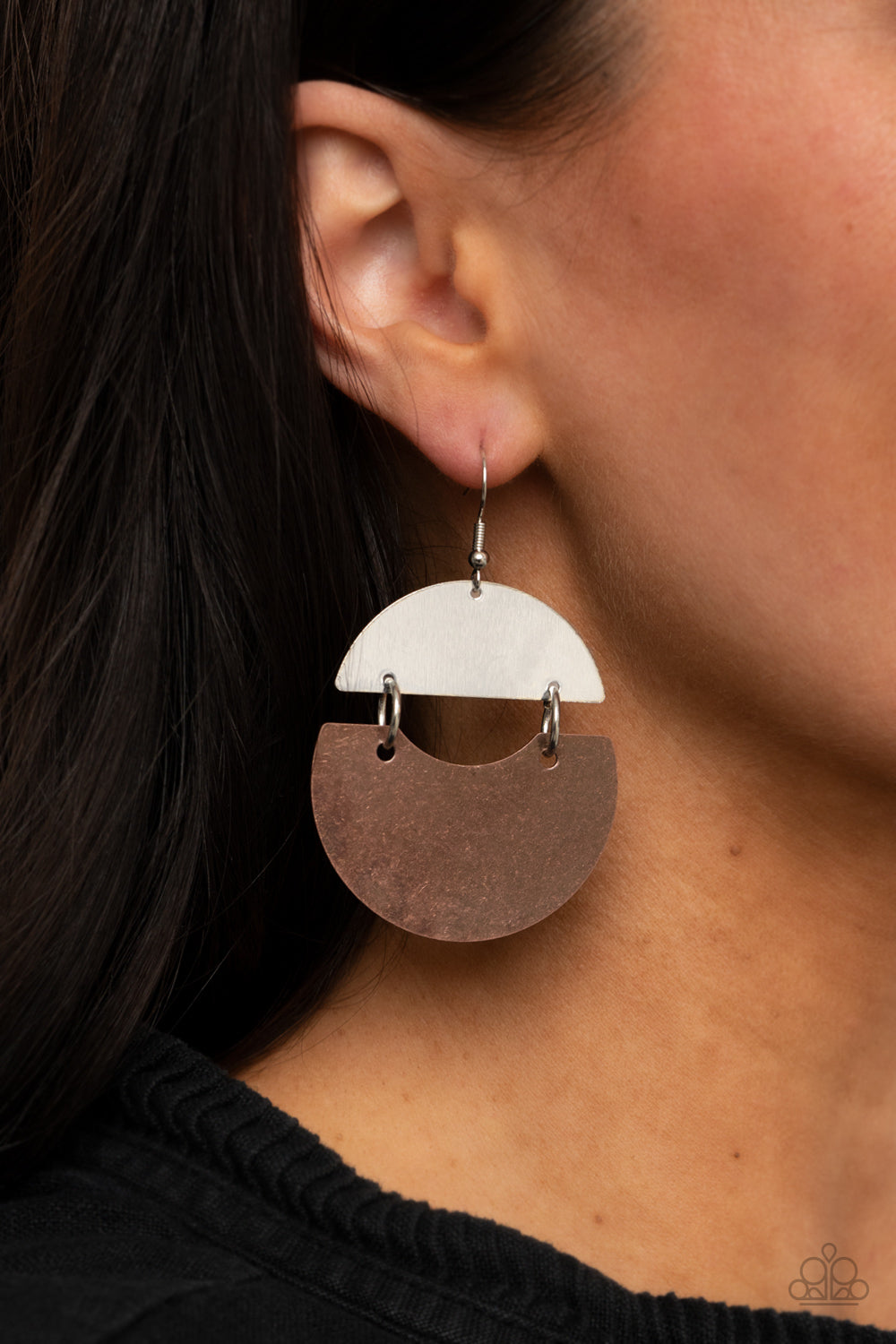 Watching The Sunrise - Copper - Paparazzi Earrings