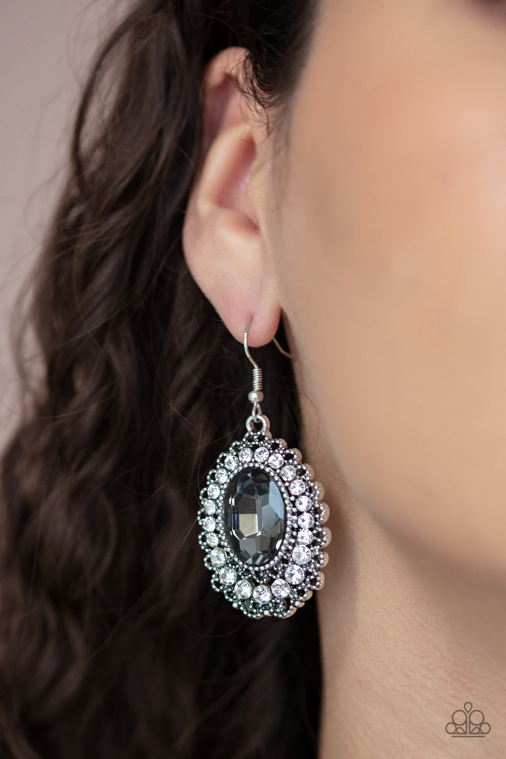 Glacial Gardens - Silver - Paparazzi Earrings