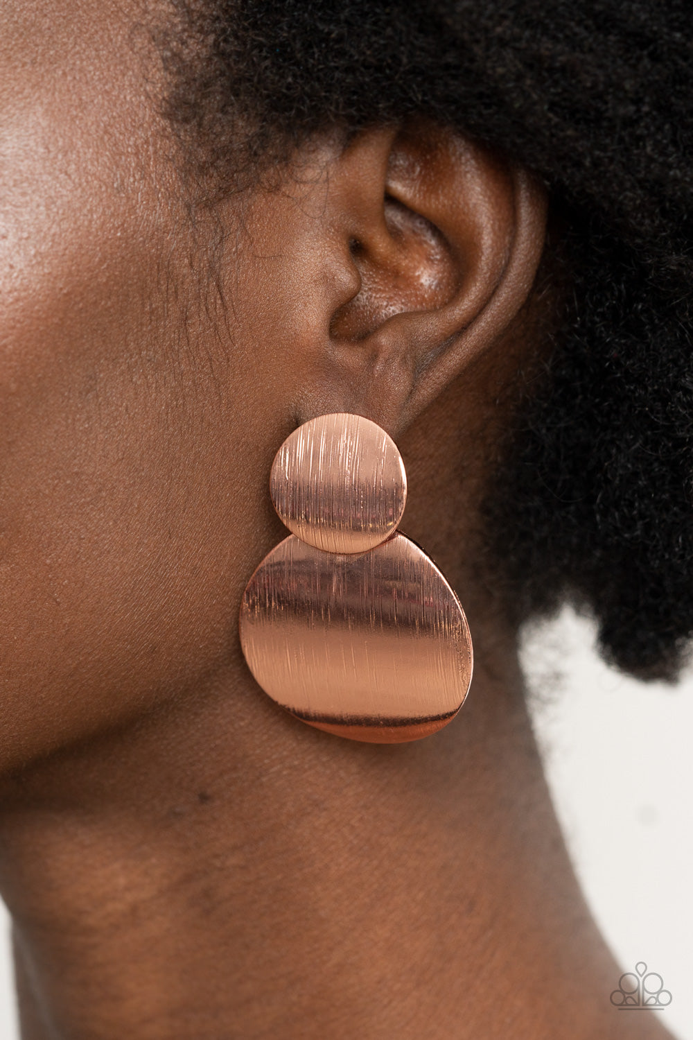 Here Today, GONG Tomorrow - Copper - Paparazzi Earrings