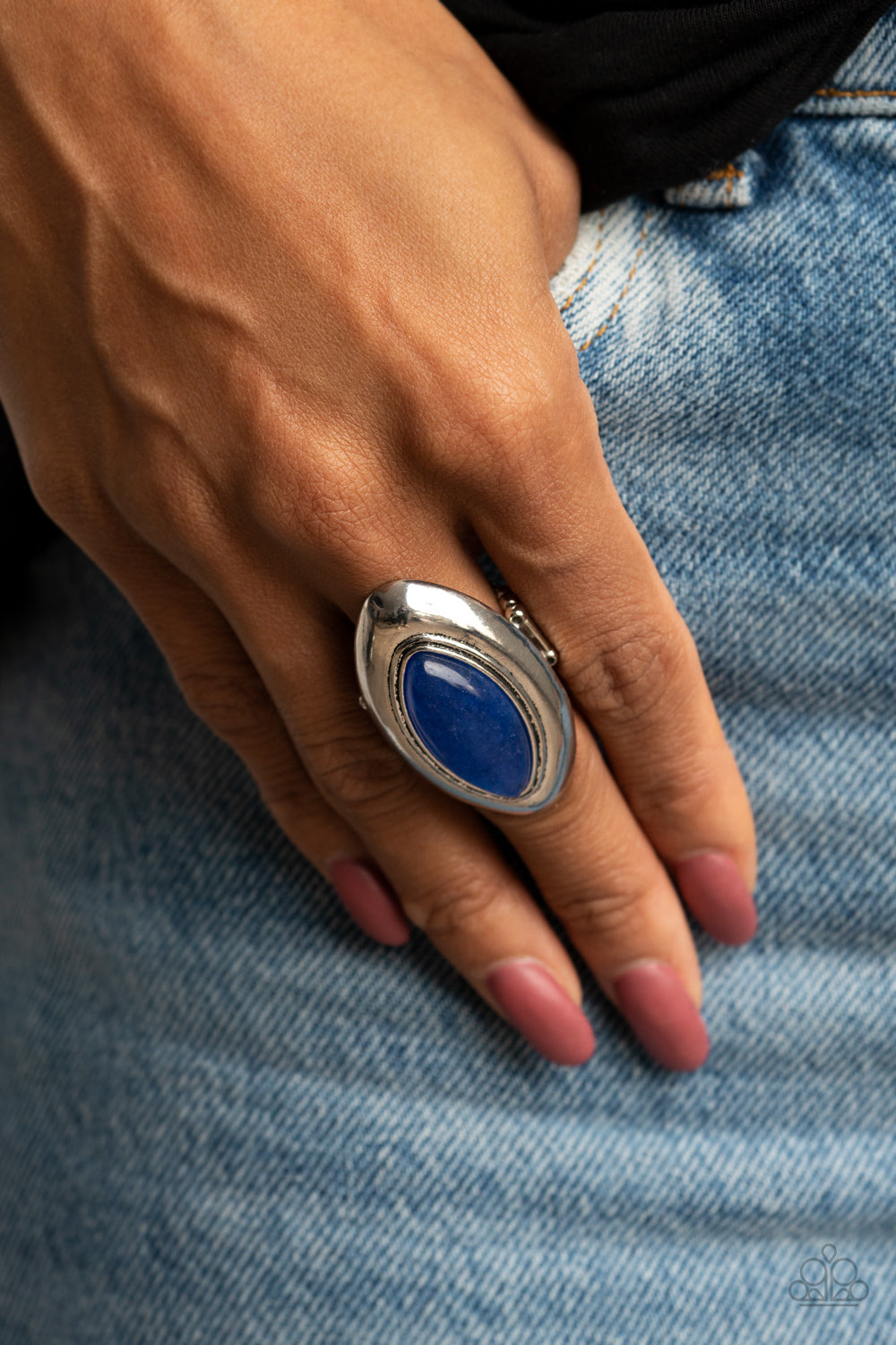 Sahara Seer - Blue - Paparazzi Ring