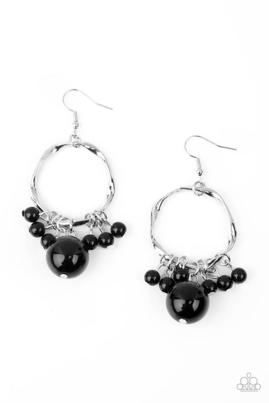 Delectably Diva - Black - Paparazzi Earrings