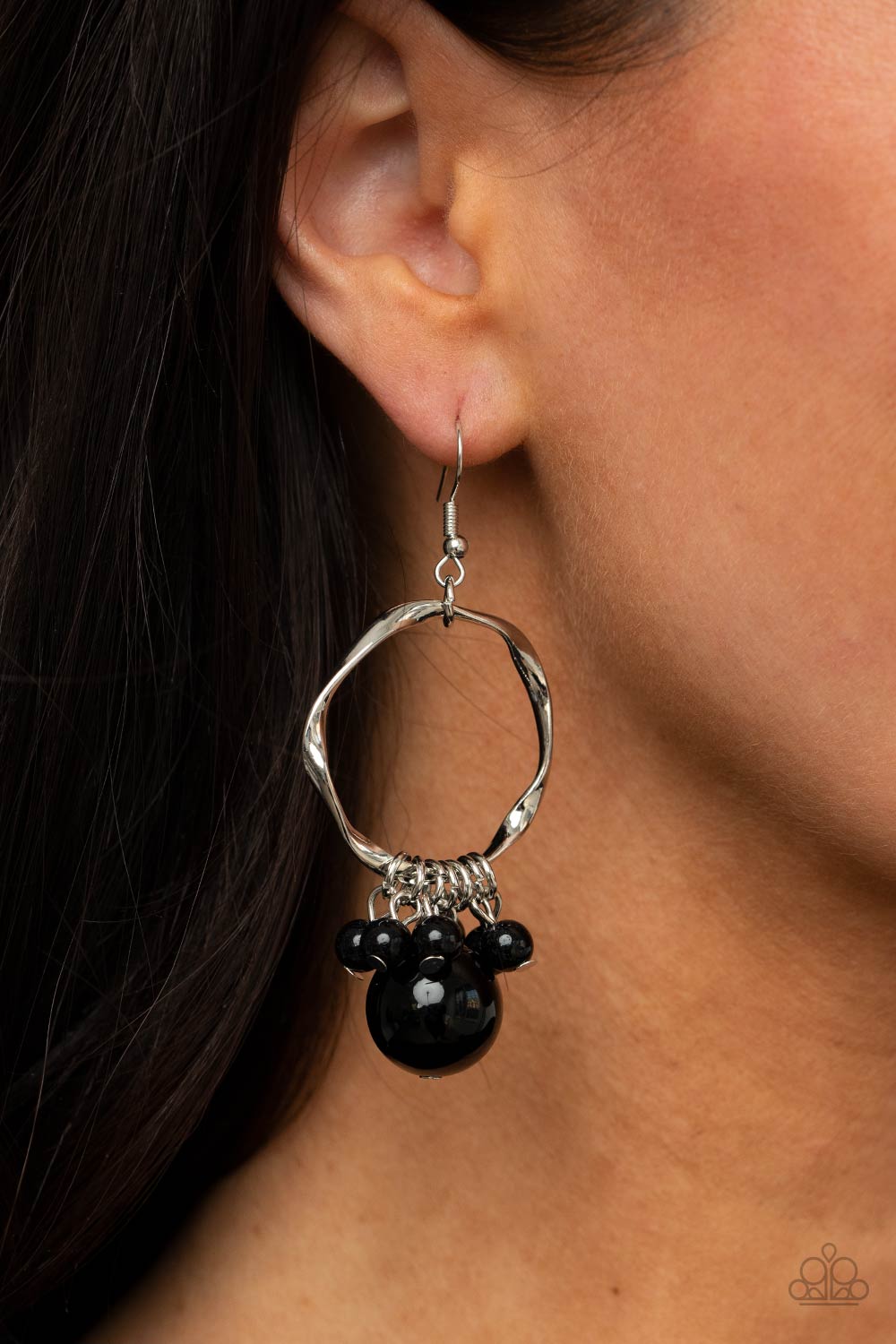 Delectably Diva - Black - Paparazzi Earrings