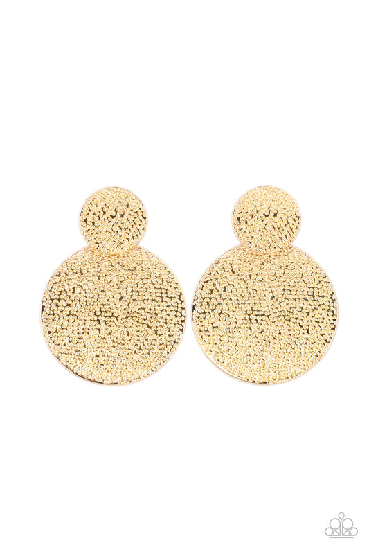 Refined Relic - Gold - Paparazzi Earrings