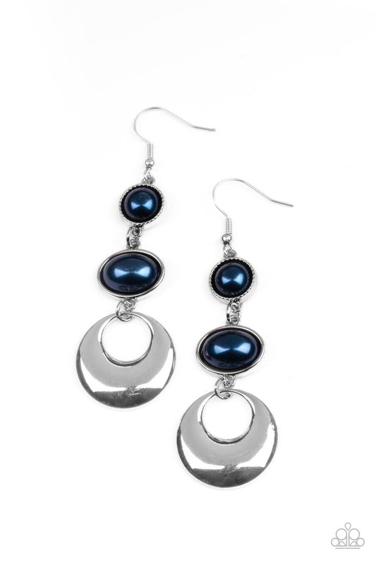 Bubbling To The Surface - Blue - Paparazzi Earrings