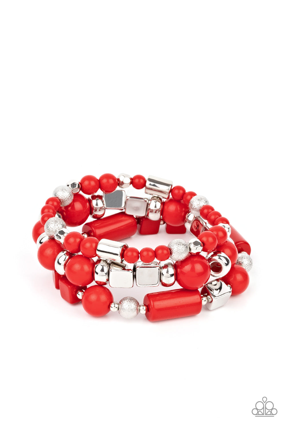 Perfectly Prismatic - Red - Paparazzi Bracelet