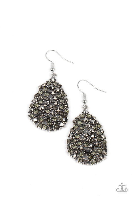 Daydreamy Dazzle - Silver - Paparazzi Earrings