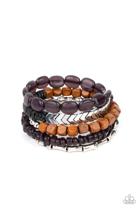 Outdoor Retreat - Black - Paparazzi Bracelet