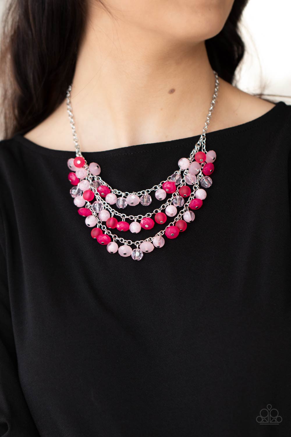 Fairytale Timelessness - Pink - Paparazzi Necklace