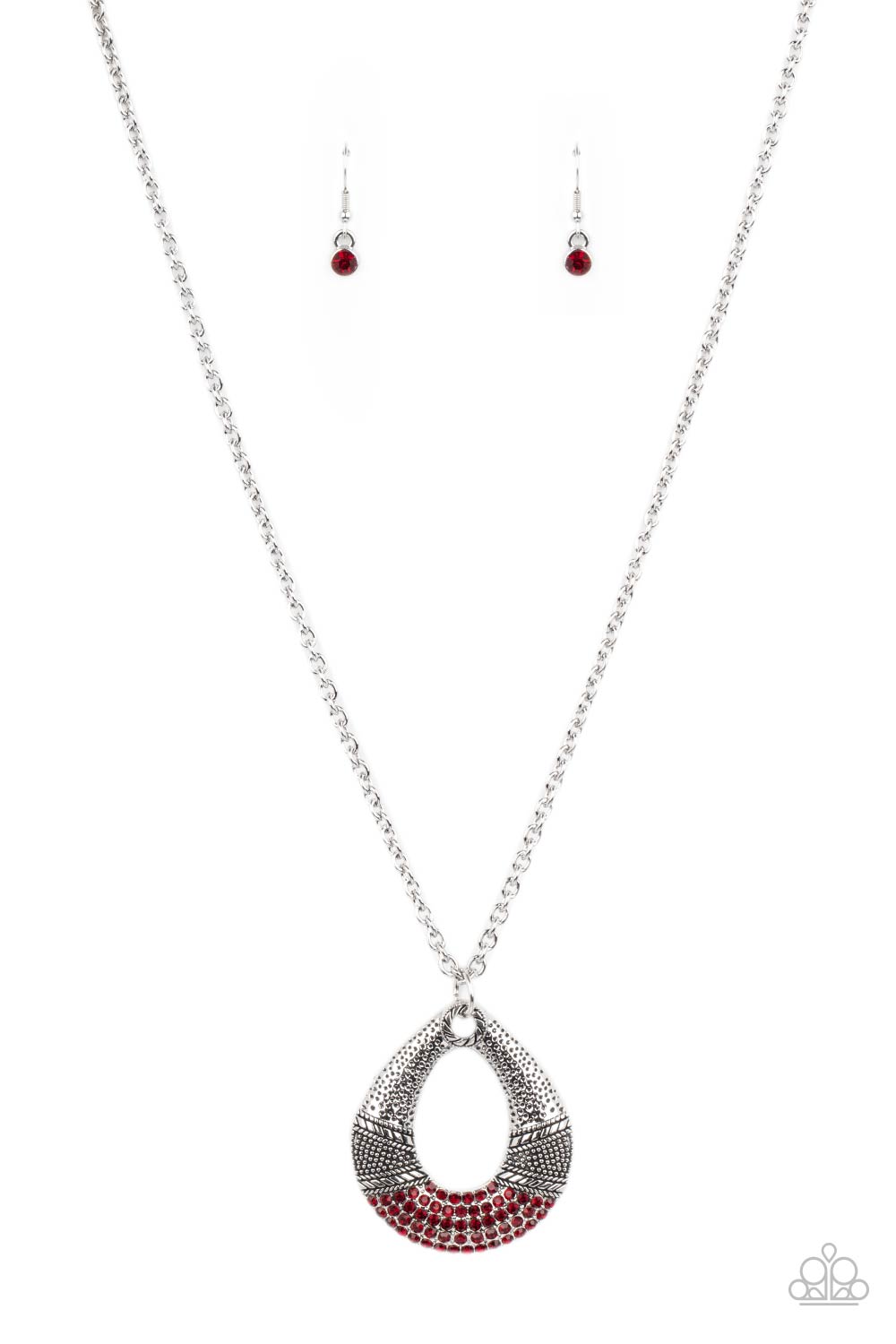 Glitz and Grind - Red - Paparazzi Necklace