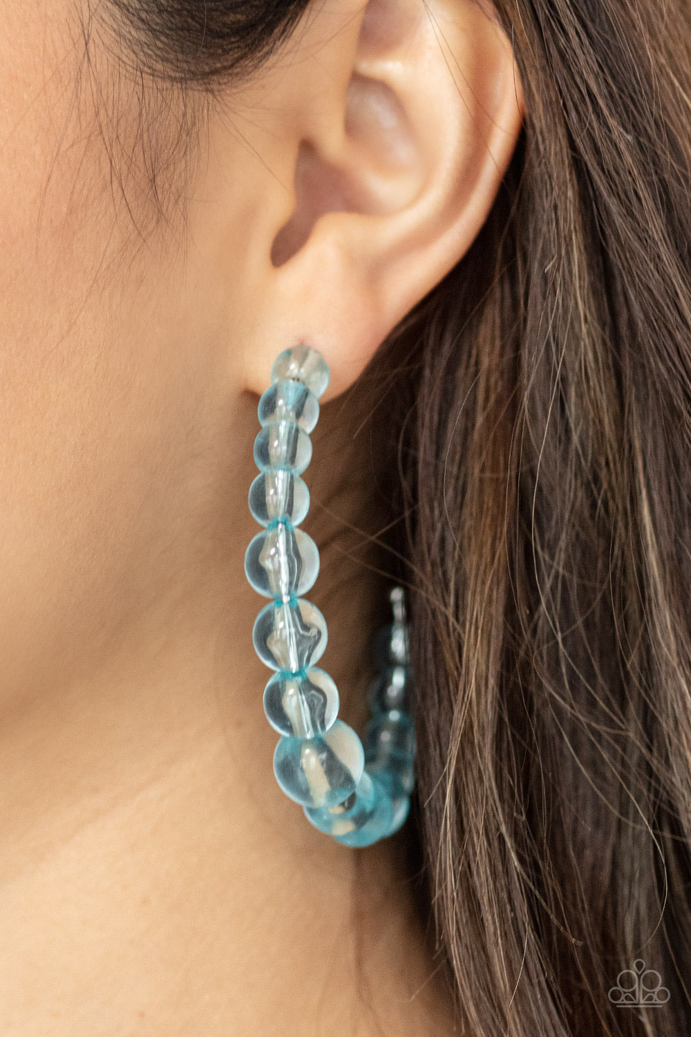 In The Clear - Blue - Paparazzi  Earrings