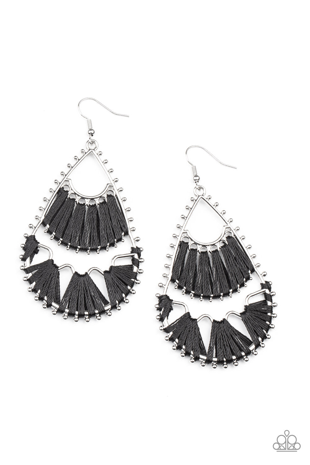 Samba Scene - Black - Paparazzi Earrings