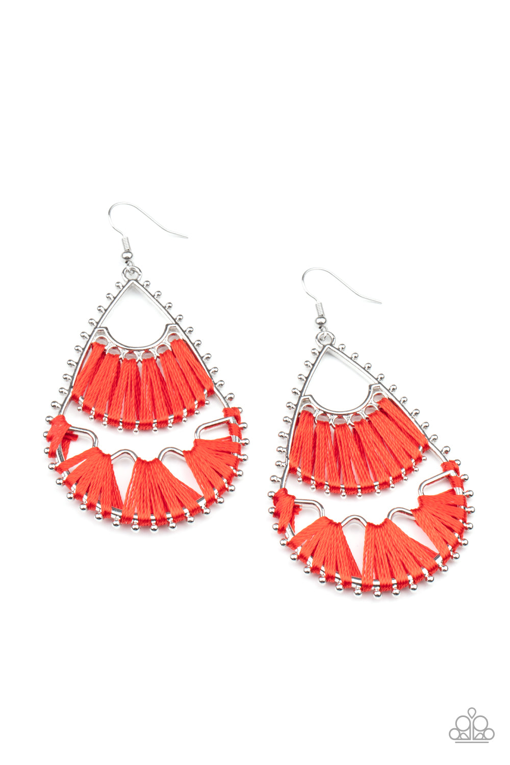 Samba Scene - Red - Paparazzi Earrings