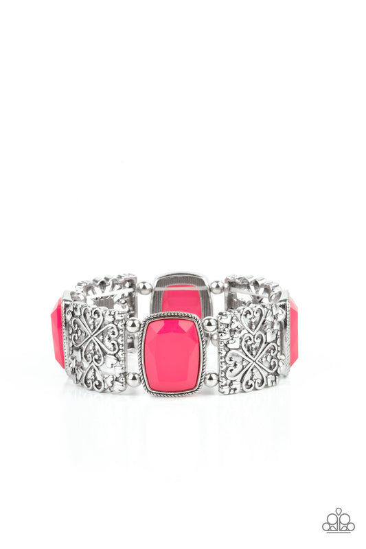 Colorful Coronation - Pink - Paparazzi Bracelet