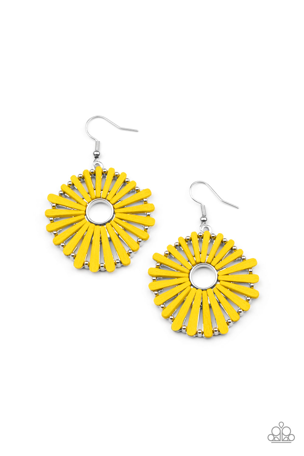 SPOKE Too Soon - Yellow - Paparazzi Earrings
