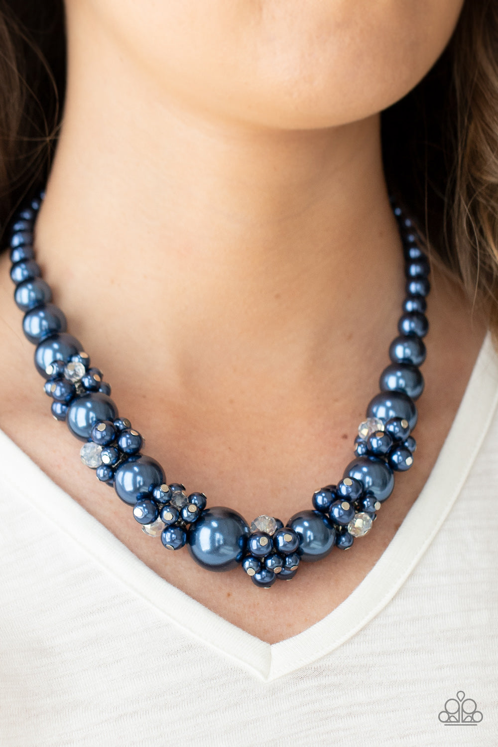 All Dolled Upscale - Blue - Paparazzi Necklace