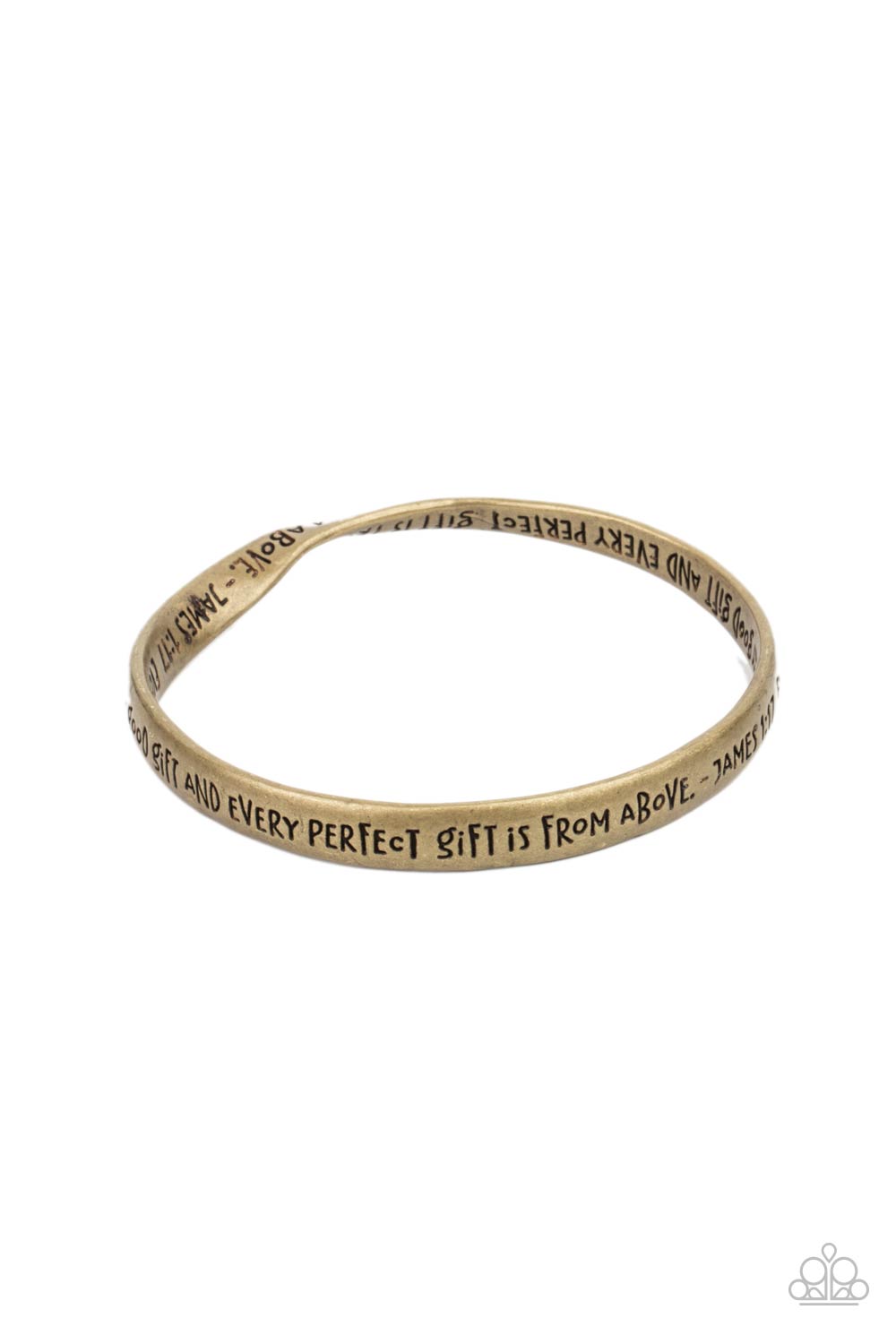 Perfect Present - Brass - Paparazzi Bracelet