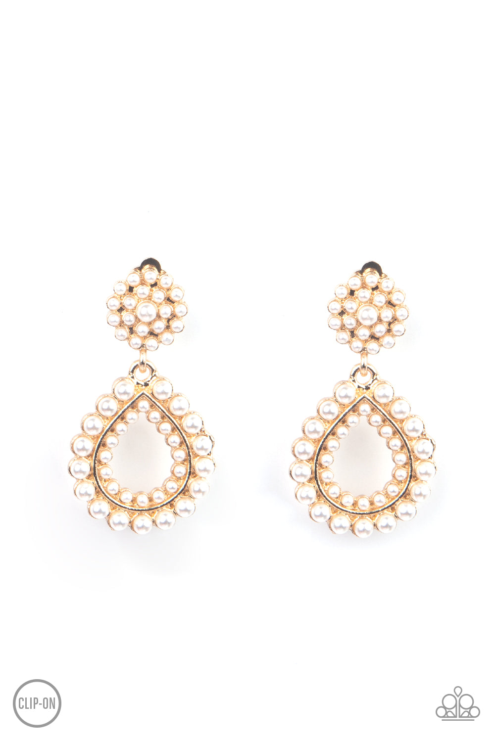 Discerning Droplets - Gold - Paparazzi Earrings