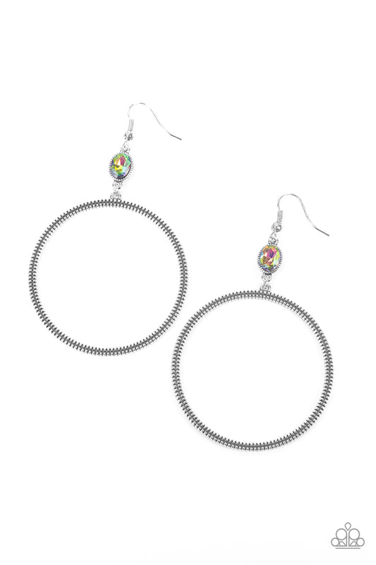Work That Circuit - Multi - Paparazzi Earrings