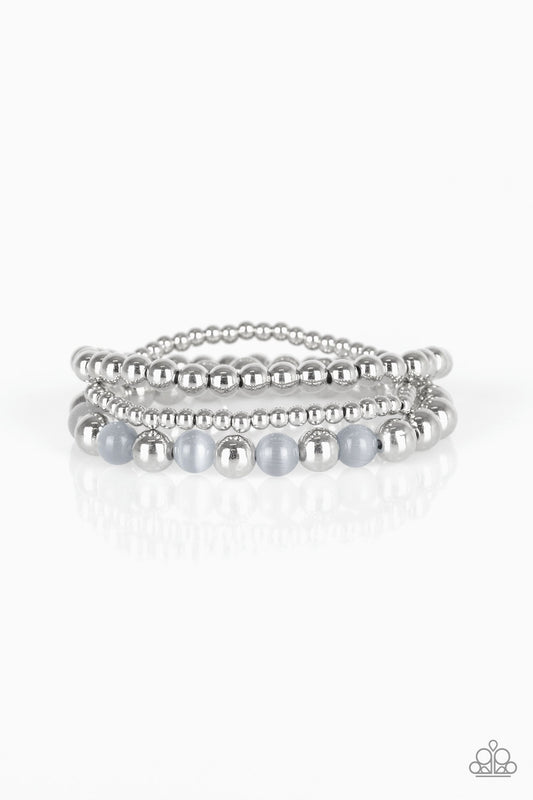 Always On The Glow - Silver - Paparazzi Bracelet