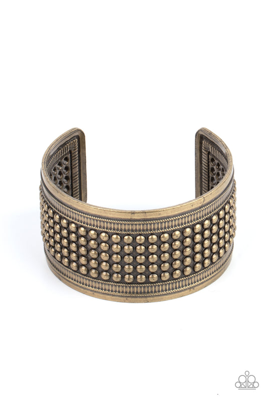 Bronco Bust - Brass - Paparazzi Bracelet