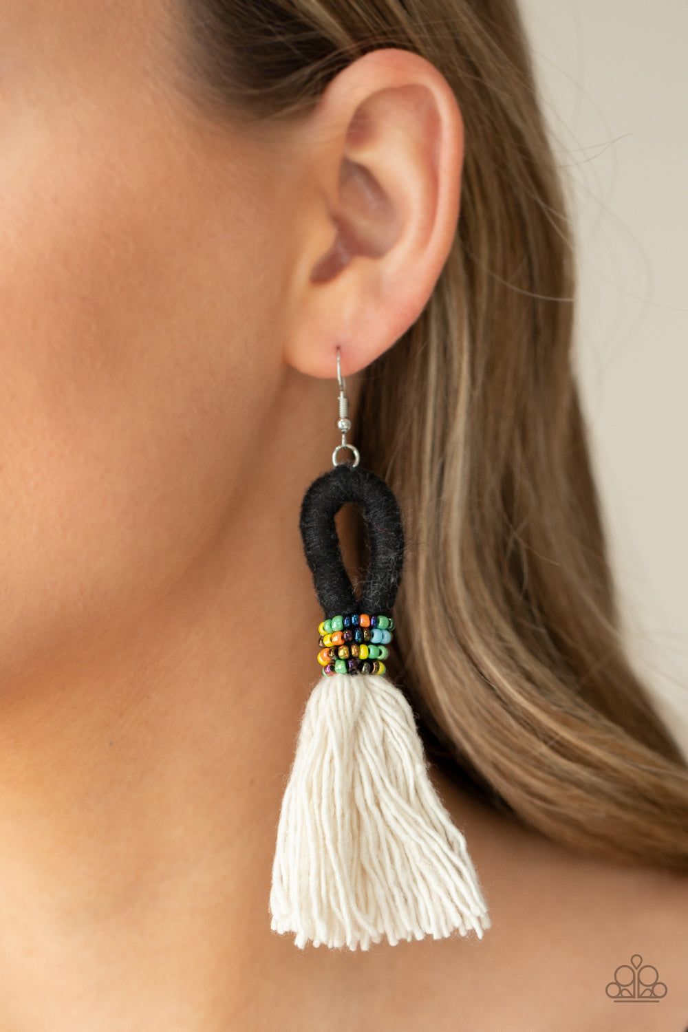 The Dustup - Black - Paparazzi Earrings