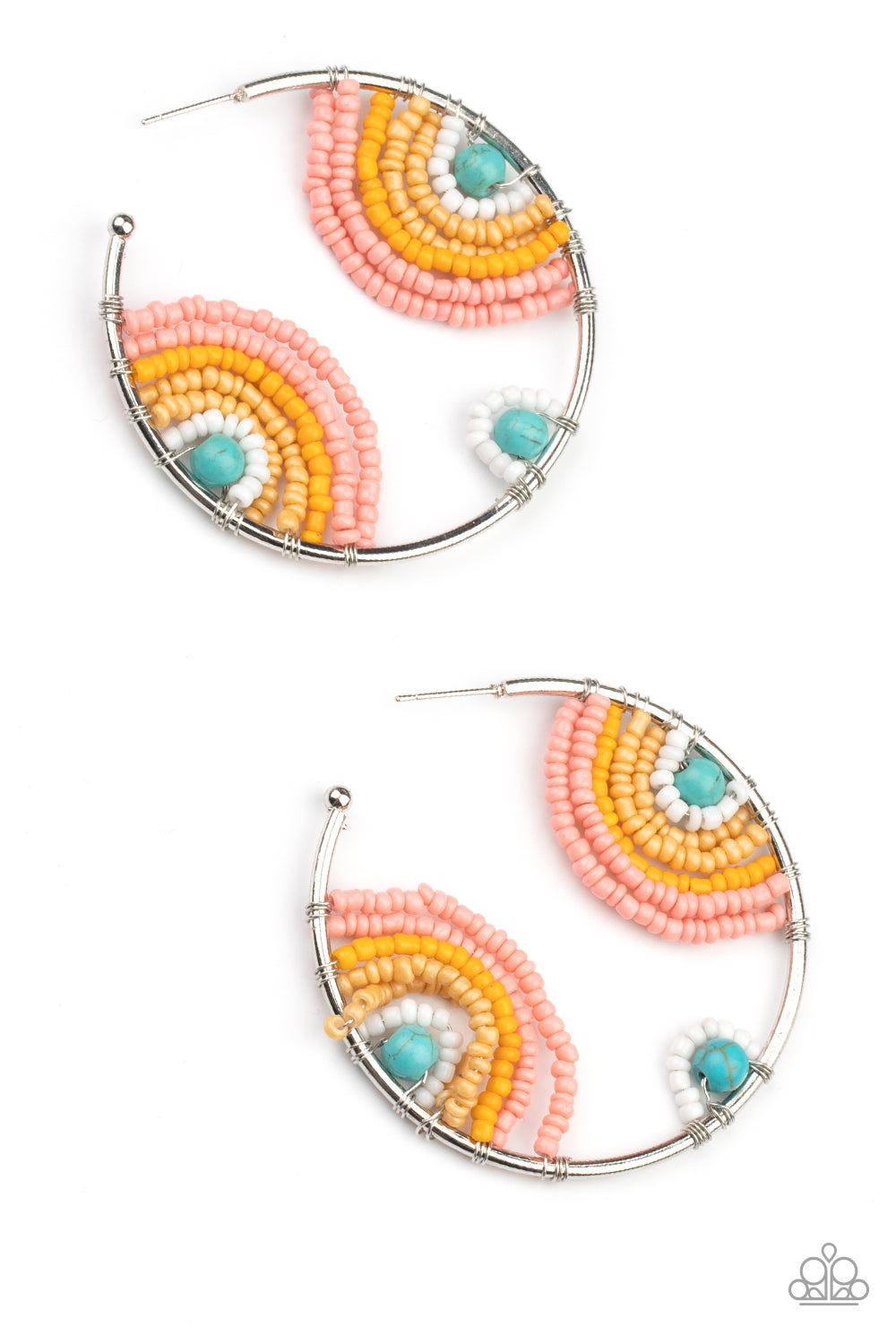 Rainbow Horizons - Multi - Paparazzi Earrings