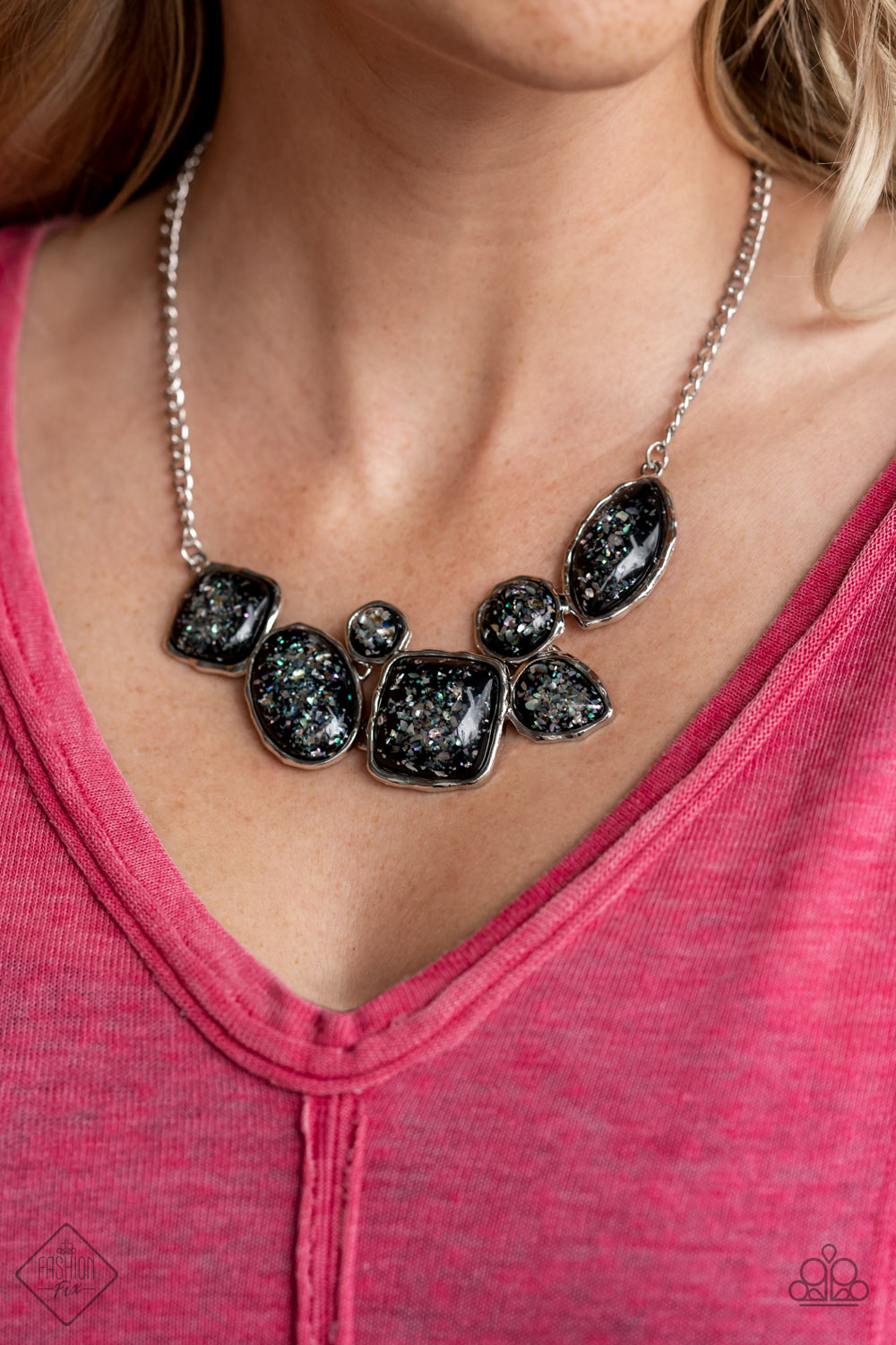 So Jelly - Black - Paparazzi Necklace and Dont BEAD Jealous - Black - Paparazzi Bracelet (2-Piece Set)