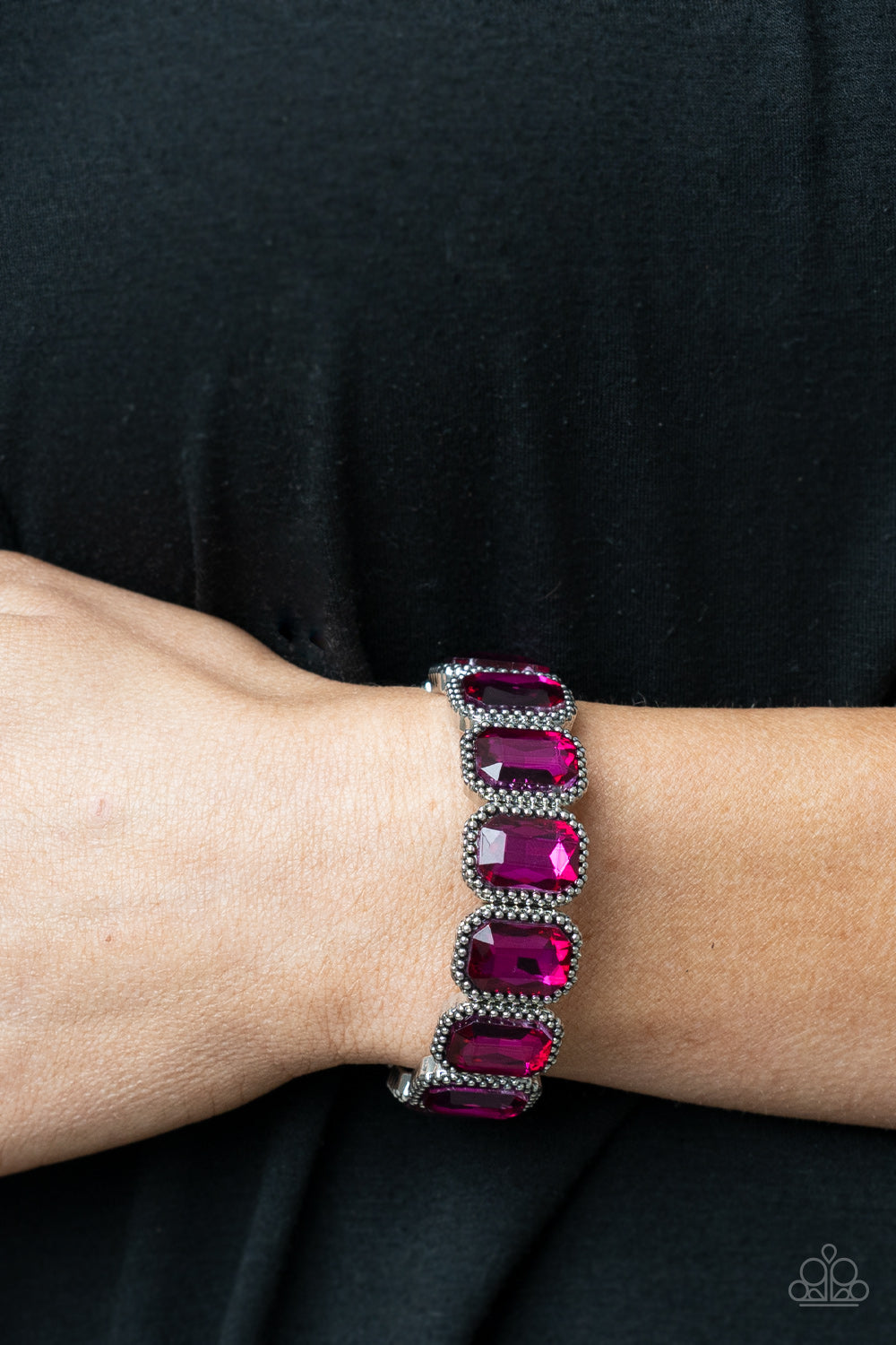 Studded Smolder - Pink - Paparazzi Bracelet