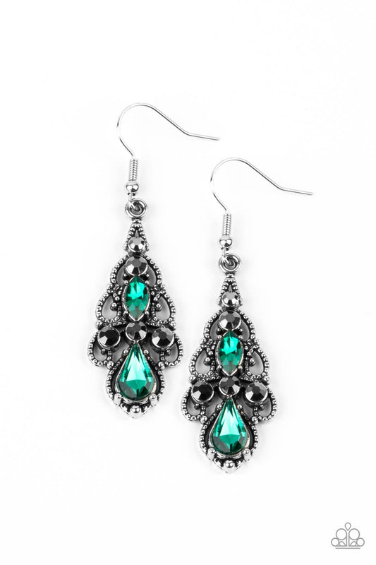 Radiance - Green - Paparazzi Earrings