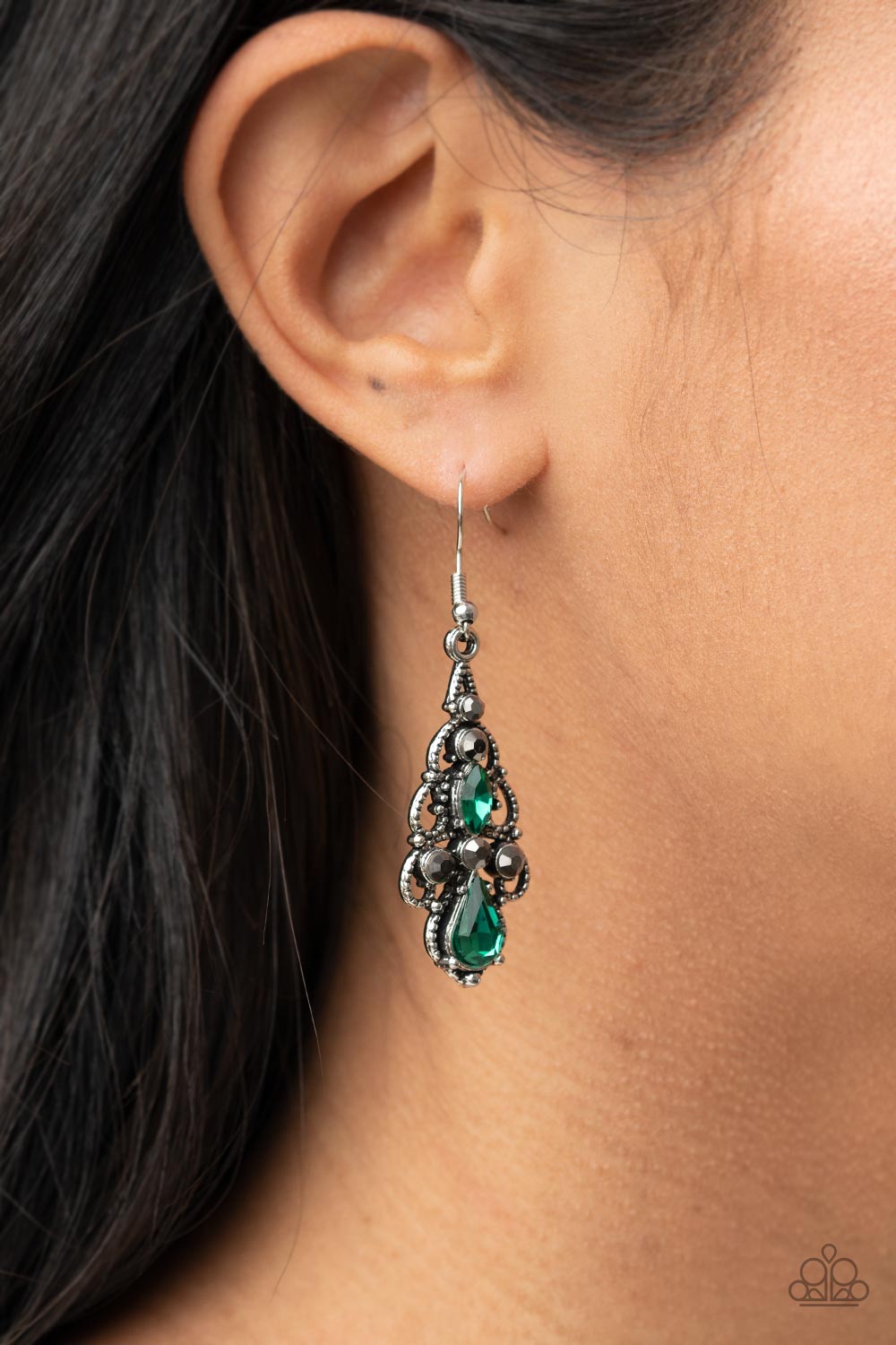 Radiance - Green - Paparazzi Earrings