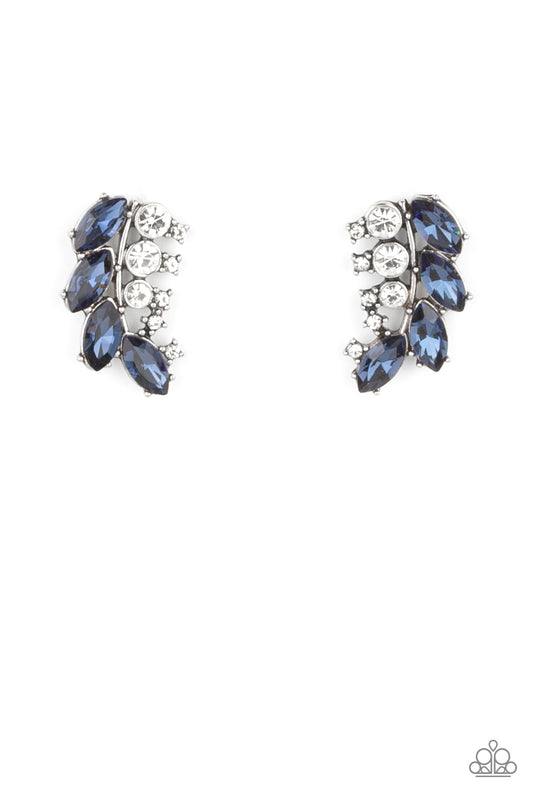 Flawless Fronds - Blue - Paparazzi Earrings