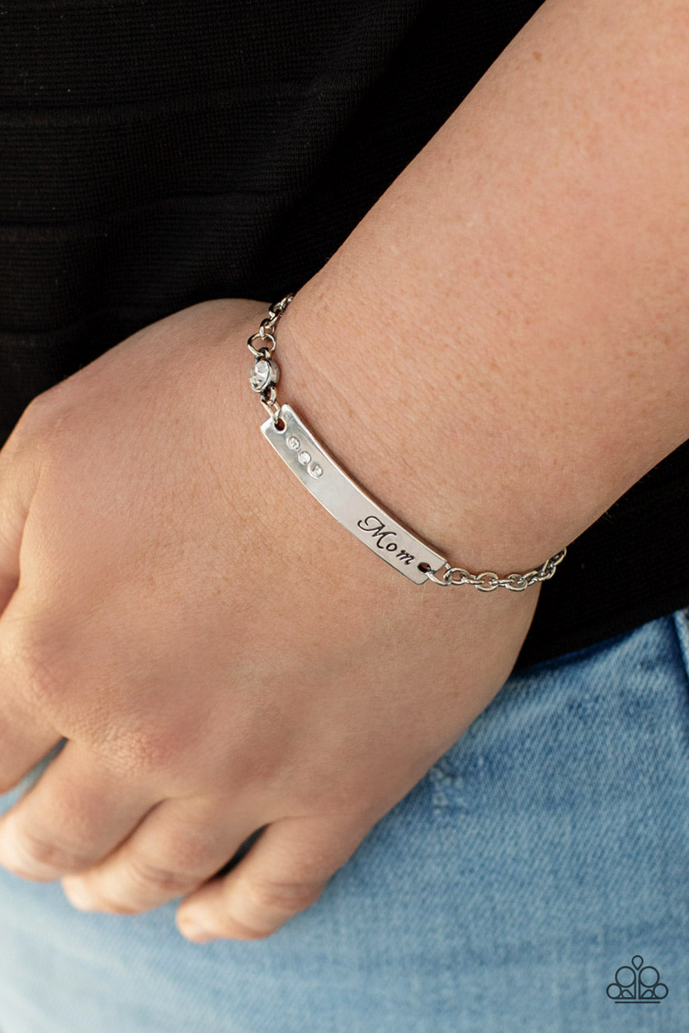 Mom Always Knows - White - Paparazzi Bracelet