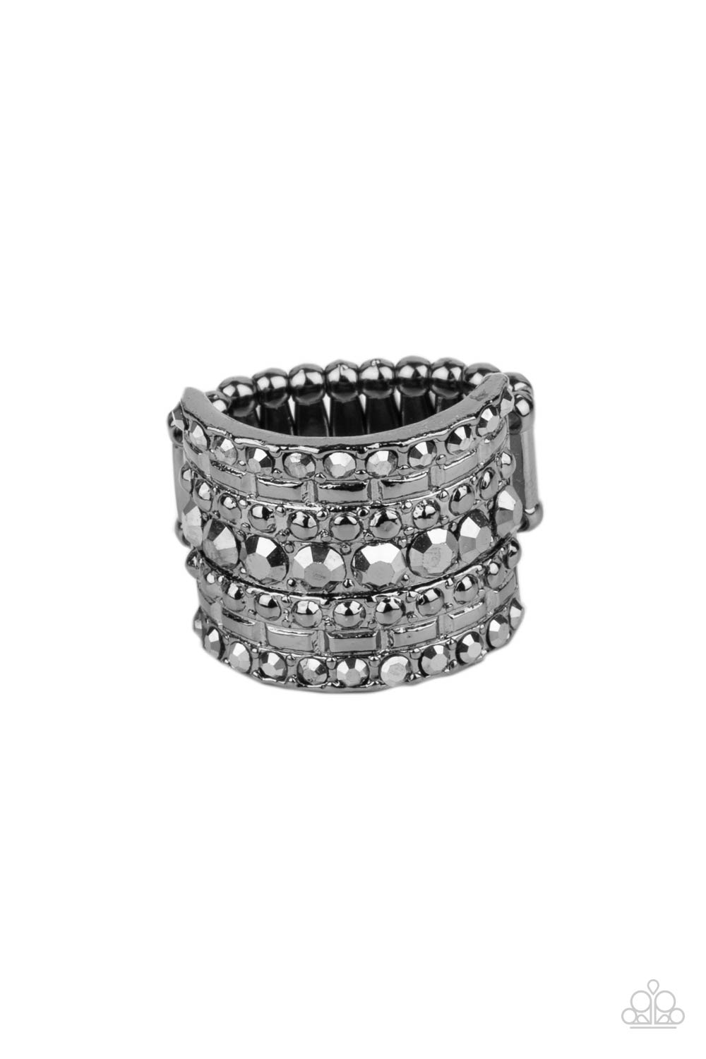 Target Locked - Black - Paparazzi Ring - (Fashion Fix)