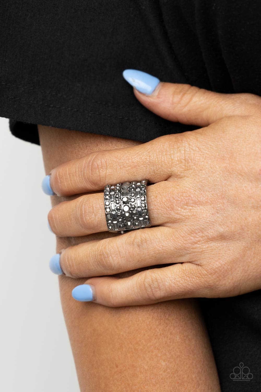 Target Locked - Black - Paparazzi Ring - (Fashion Fix)