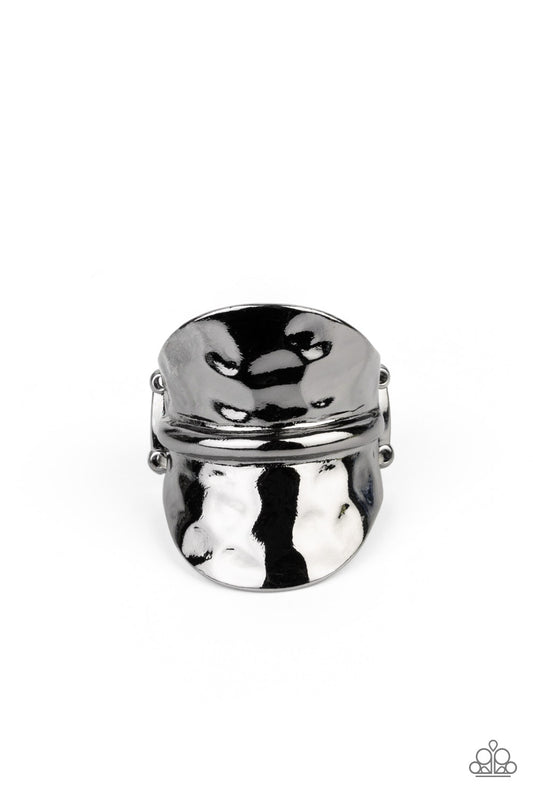 High Stakes Gleam - Black - Paparazzi Ring