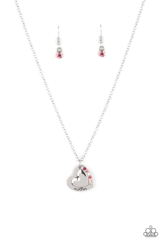 Happily Heartwarming - Pink - Paparazzi Necklace