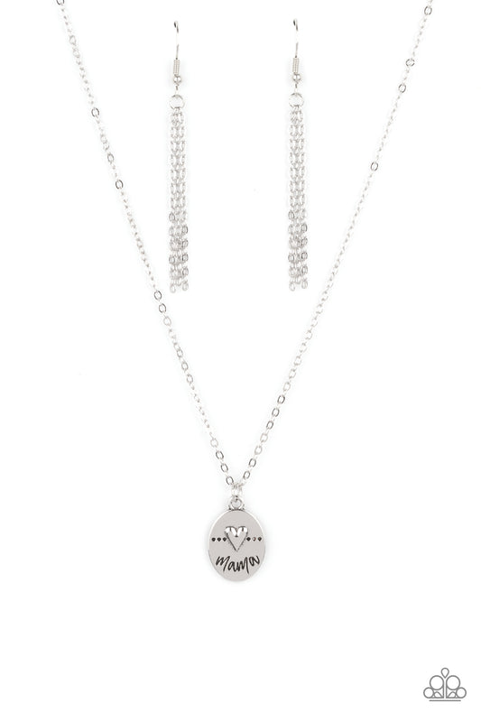 They Call Me Mama - Silver - Paparazzi Necklace