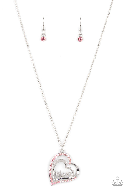 A Mother's Heart - Pink - Paparazzi Necklace