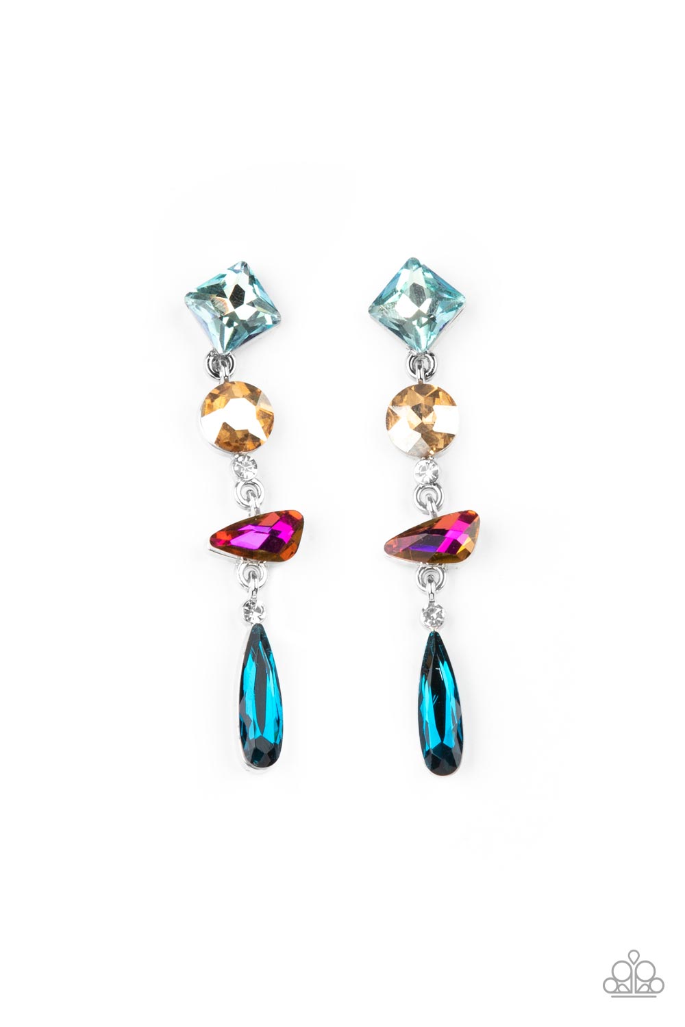 Rock Candy Elegance - Multi - Paparazzi Earrings