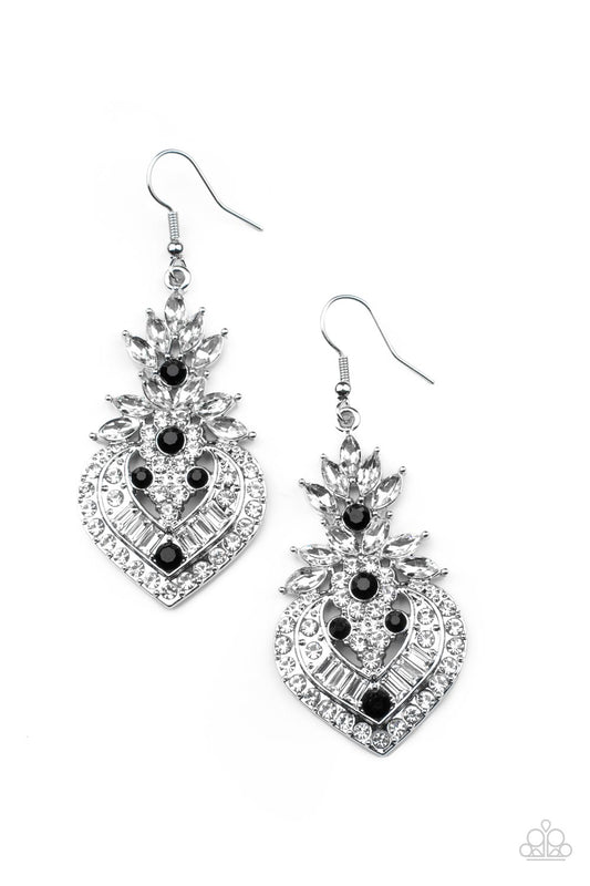 Royal Hustle - Black - Paparazzi Earrings