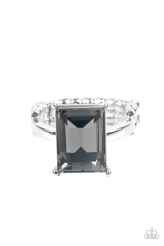 Social Glow - Silver - Paparazzi Ring