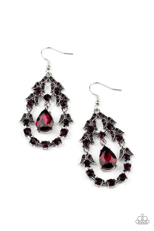 Garden Decorum - Purple - Paparazzi Earrings