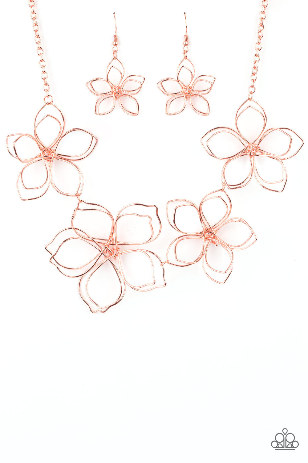 Flower Garden Fashionista - Copper - Paparazzi Necklace