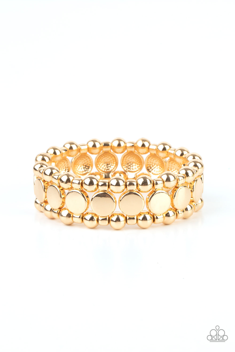 Metro Magnetism - Gold - Paparazzi Bracelet