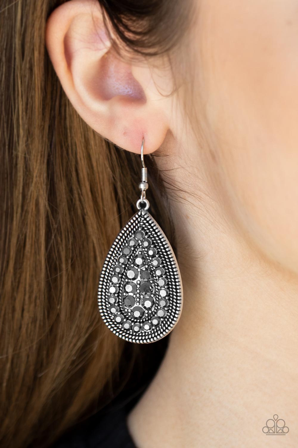 Interstellar Idol - Silver - Paparazzi Earrings