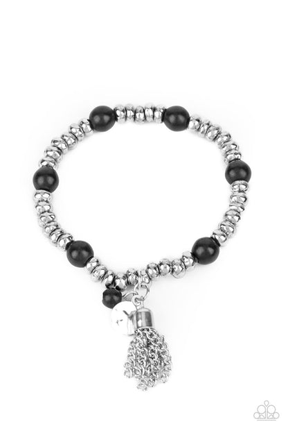 Whimsically Wanderlust - Black - Paparazzi Bracelet