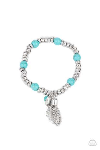Whimsically Wanderlust - Blue - Paparazzi Bracelet