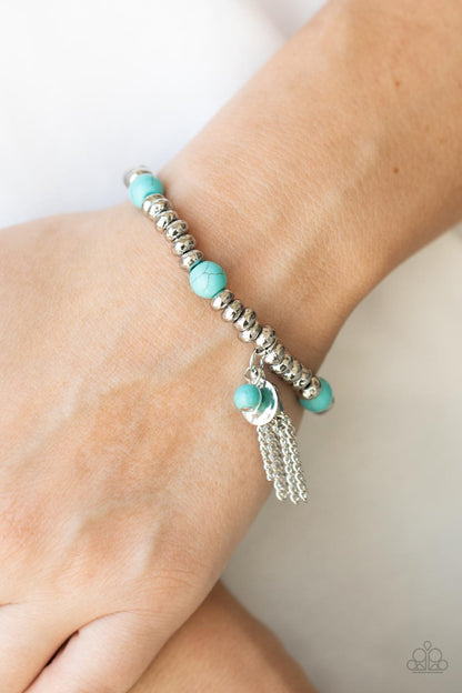 Whimsically Wanderlust - Blue - Paparazzi Bracelet