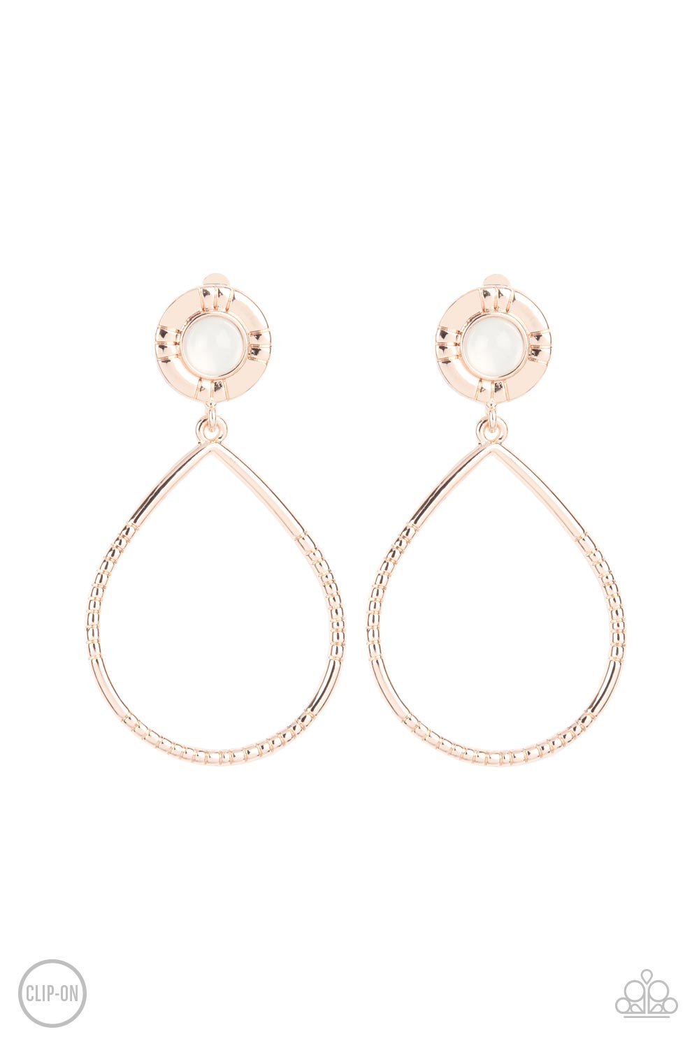 Fairytale Finish - Rose Gold - Paparazzi Earrings