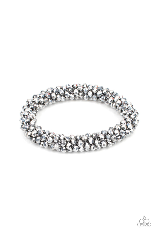 Wake Up and Sparkle - Silver - Paparazzi Bracelet